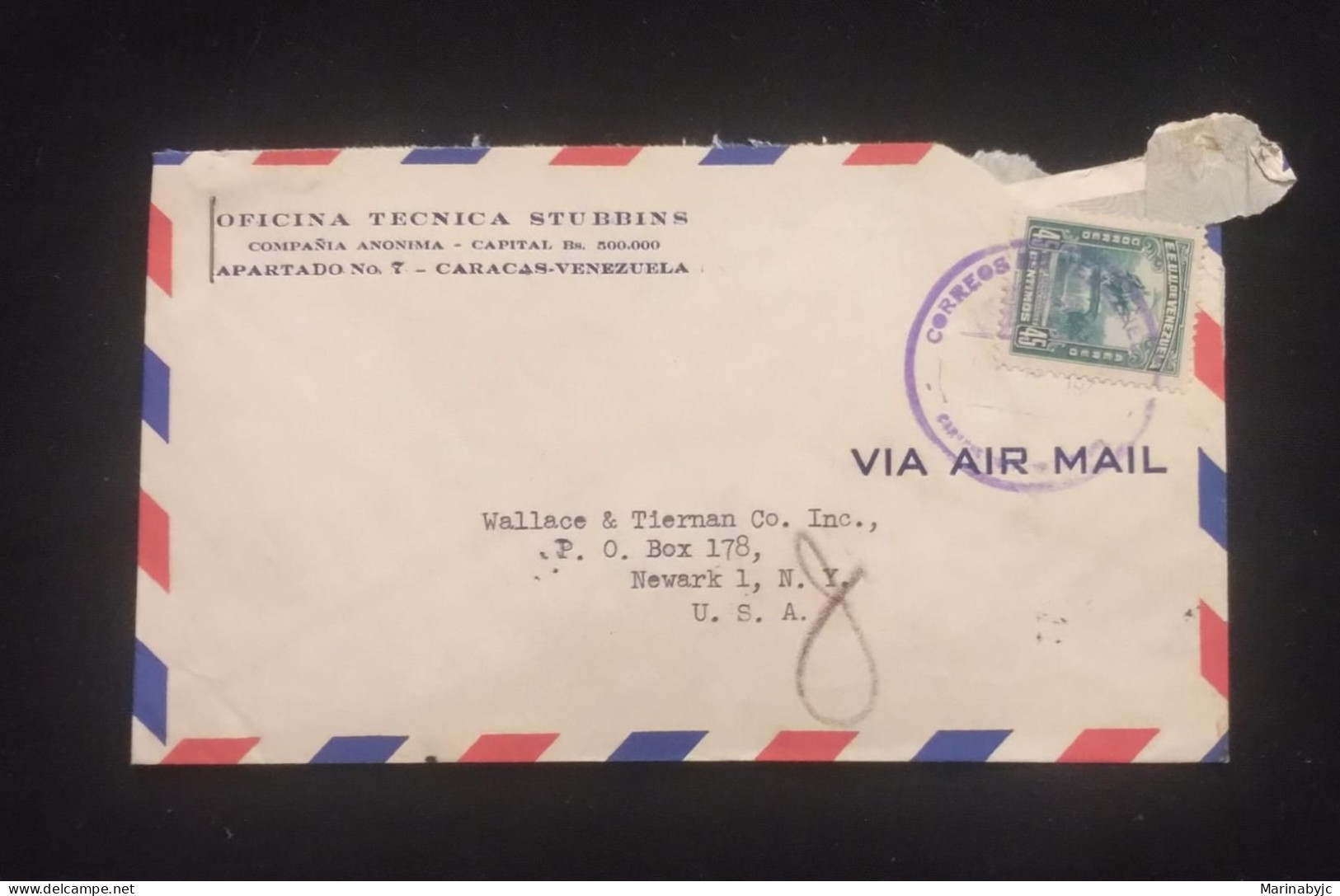 C) 1940. VENEZUELA. AIRMAIL ENVELOPE SENT TO USA. 2ND CHOICE - America (Other)