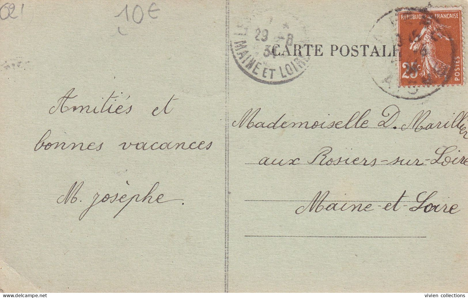 Anguilcourt Le Sart (02 - Aisne) La Tourelle Du Château - édit. Bocquelet Circulée 1934 - Autres & Non Classés