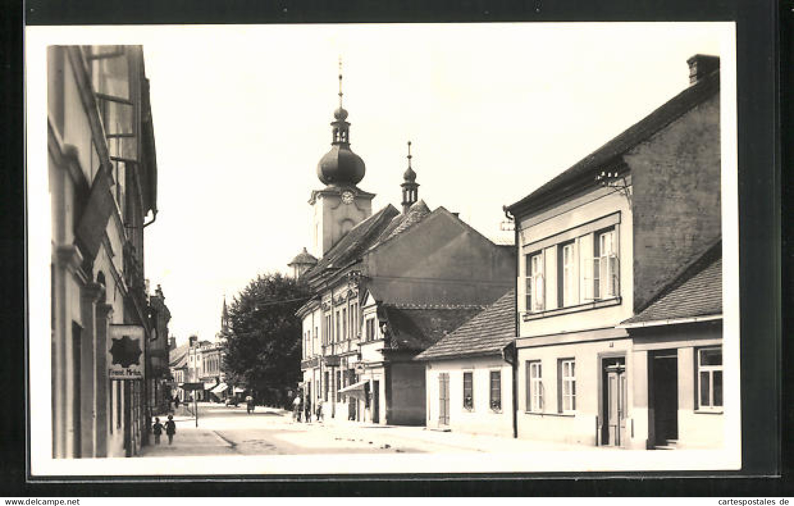 AK Hohenbruck, Strassenpartie Mit Kirche  - Czech Republic