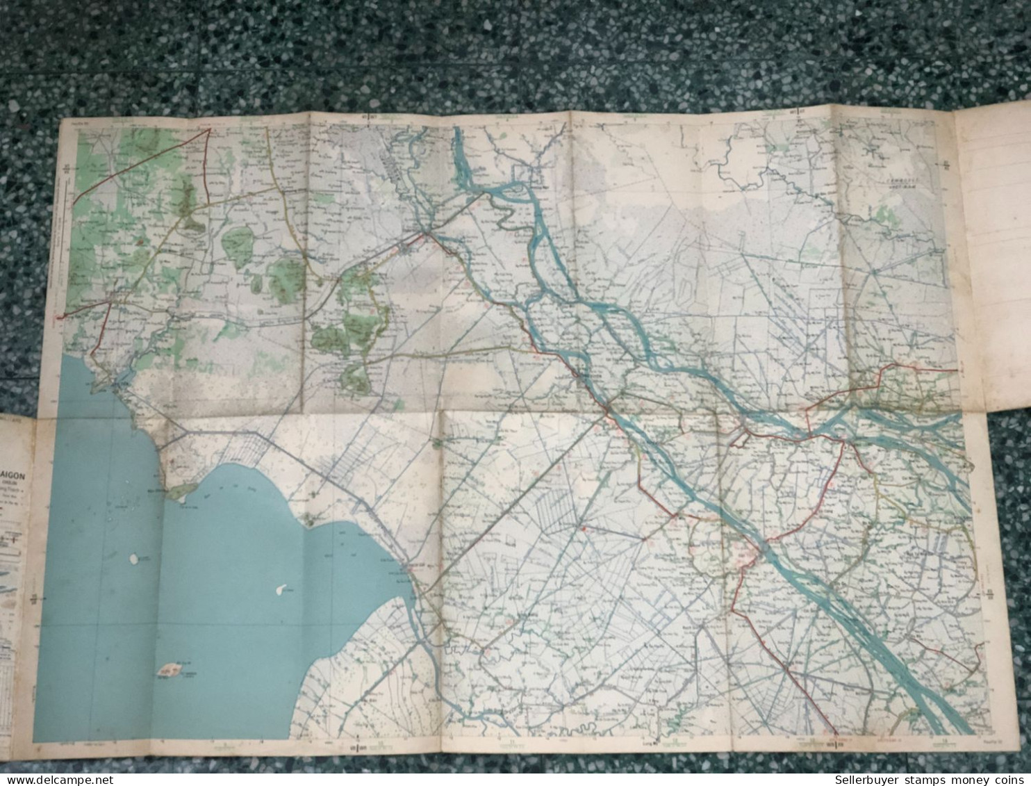 Maps Old-viet Nam Indo-china Carte Routiere De Documentation Militaire Before 1961-1 Pcs Very Rare - Cartes Topographiques