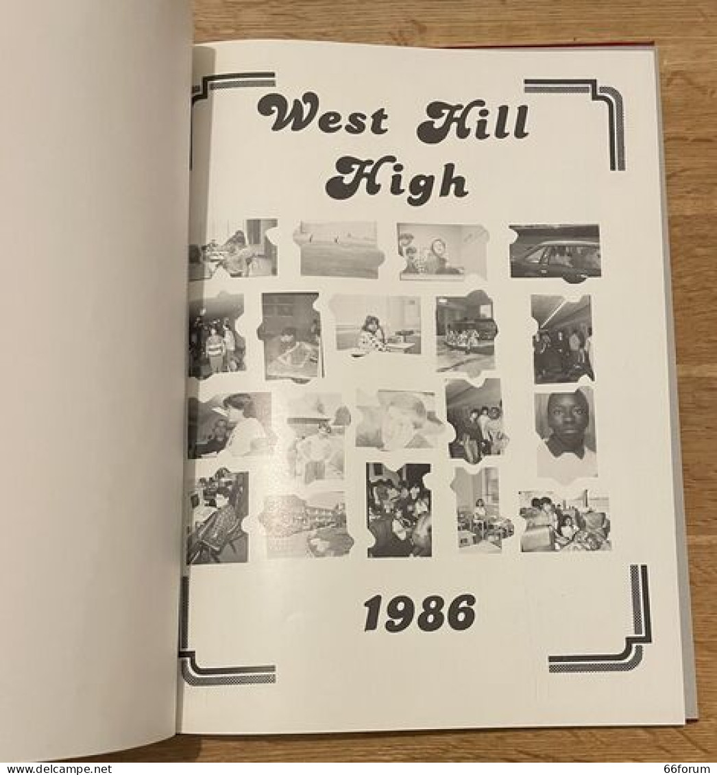 Yearbook West Hill Higt 1986 - Arte