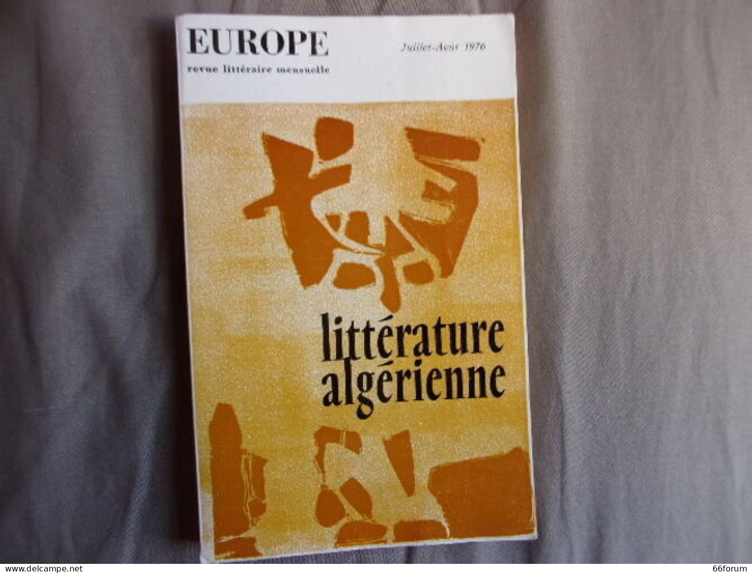 Revue Europe 567-568 - Art