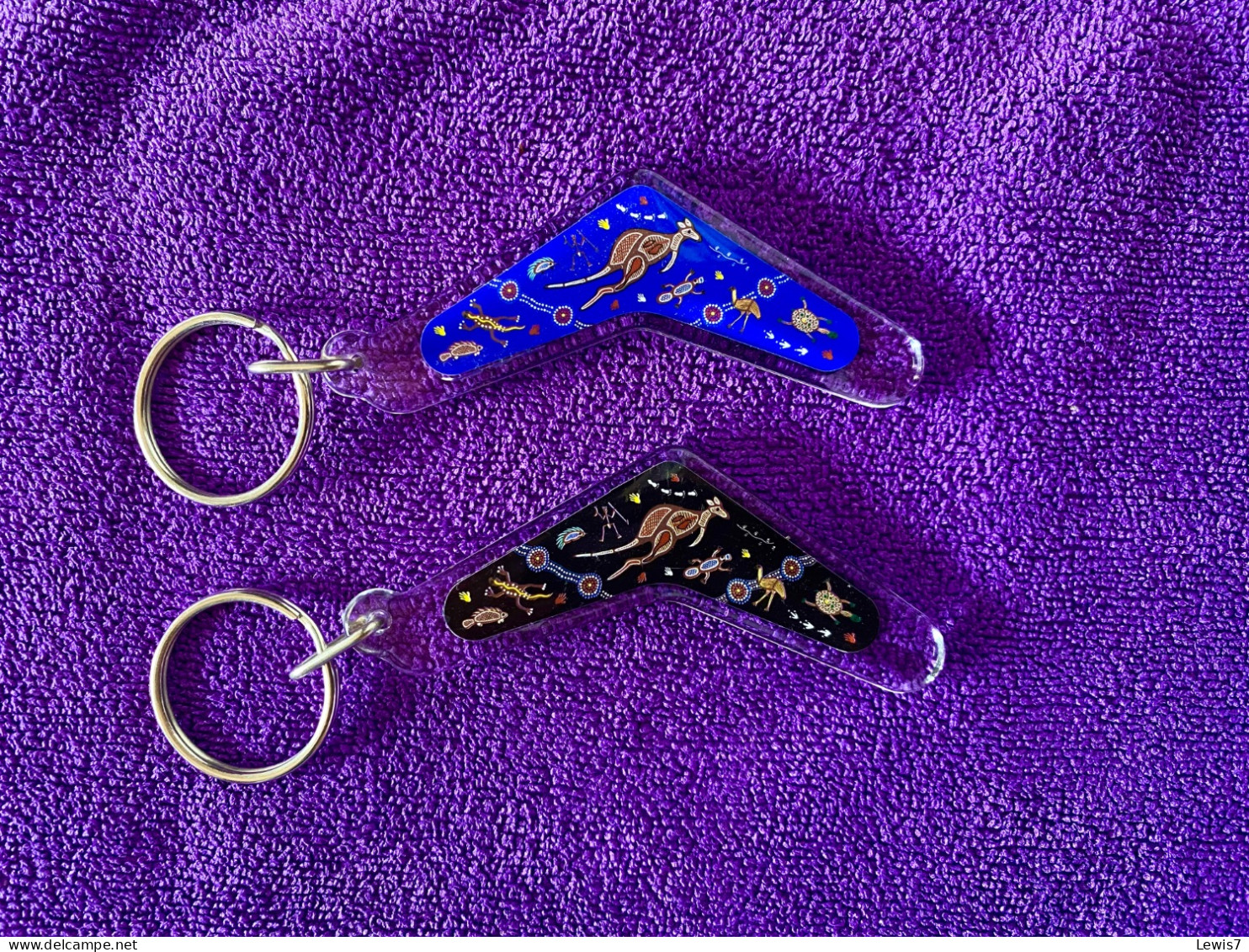 Set Of 2 BOOMERANGS Key-holders : Australia - Schlüsselanhänger