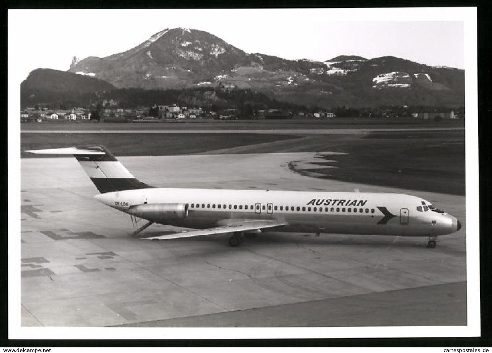 Fotografie Flugzeug Douglas DC-9, Passagierflugzeug Der Austrian, Kennung OE-LDG  - Aviation