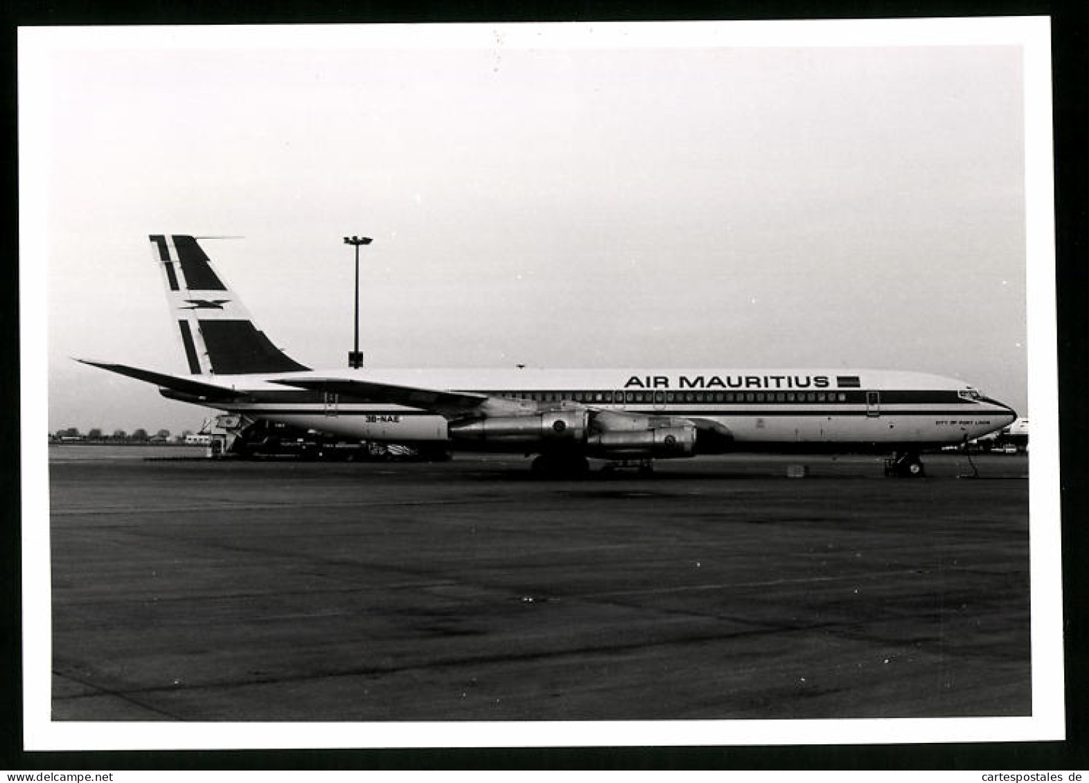 Fotografie Flugzeug Boeing 707, Passagierflugzeug Der Air Mauritius, Kennung 3B-NAE  - Luftfahrt