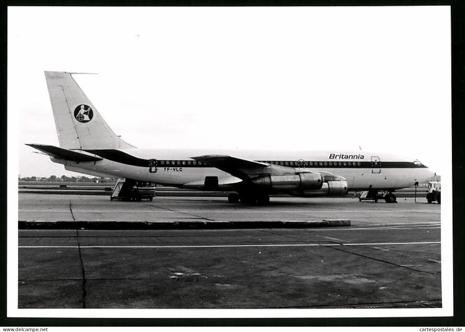 Fotografie Flugzeug Boeing 707, Passagierflugzeug Der Britannia, Kennung TF-VLC  - Aviation