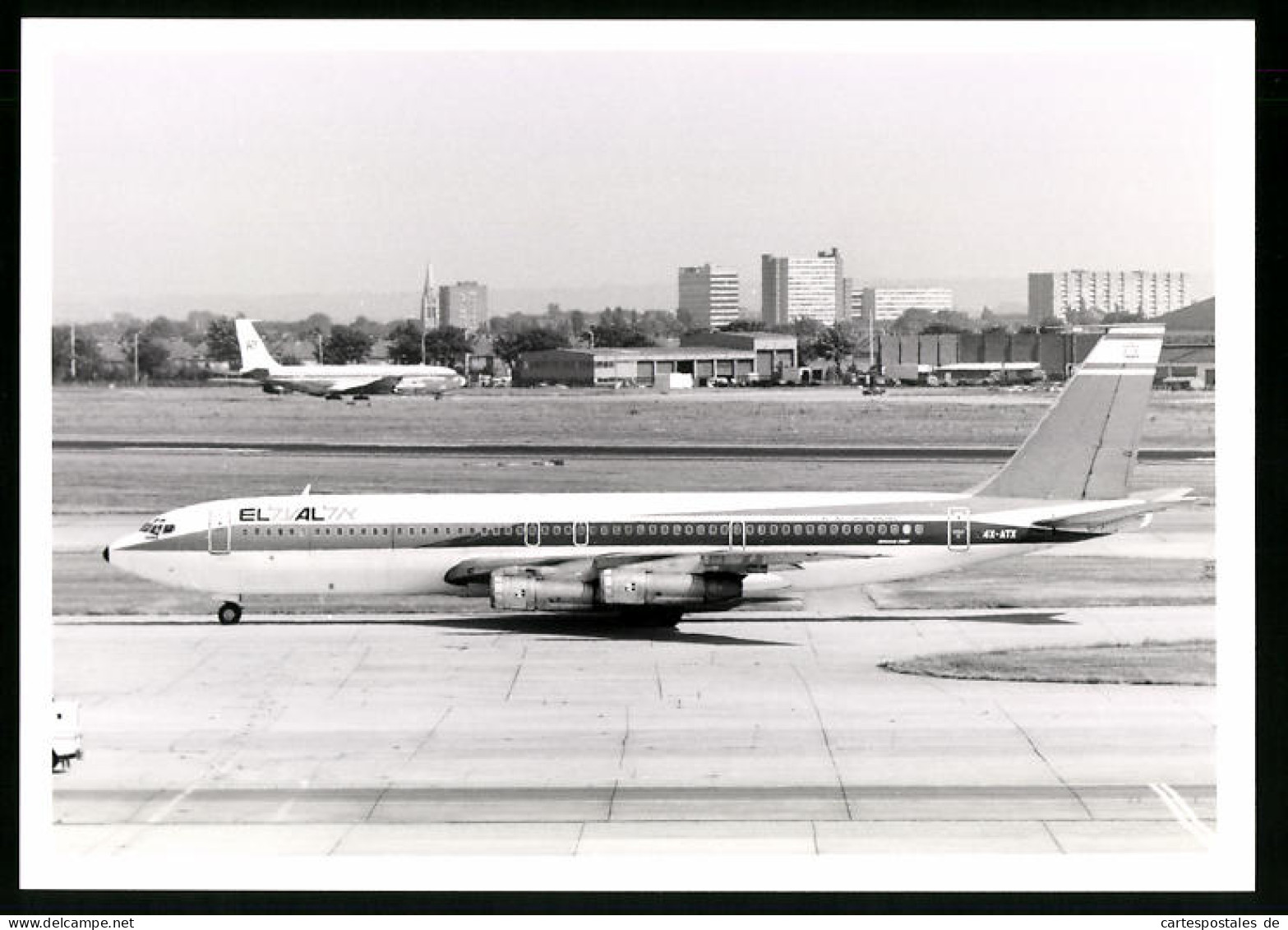 Fotografie Flugzeug Boeing 707, Passagierflugzeug Der Israel Airlines, Kennung 4X-ATX  - Aviation