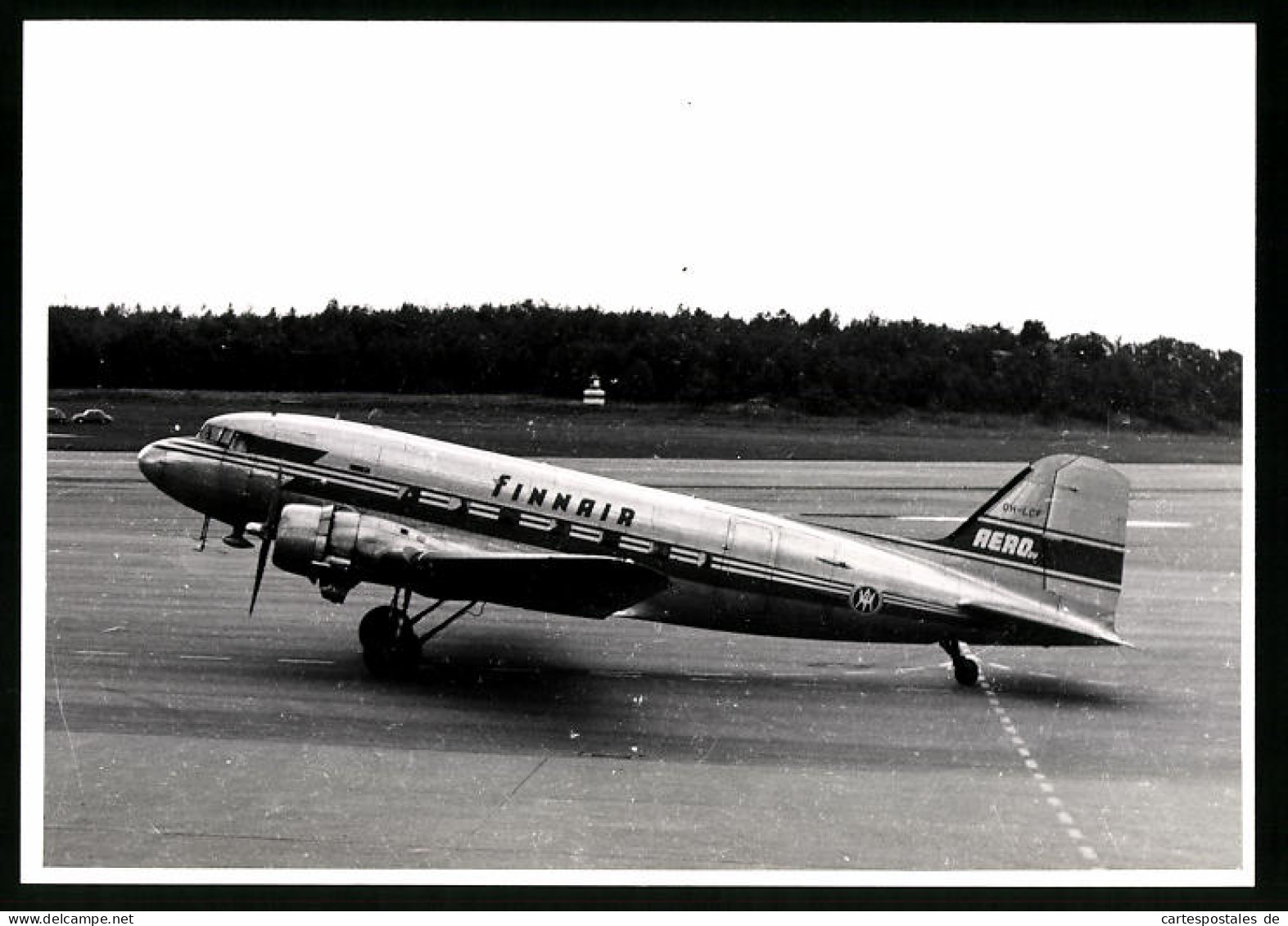 Fotografie Flugzeug Douglas DC-3, Passagierflugzeug Der Finnair, Kennung OH-LCF  - Aviation