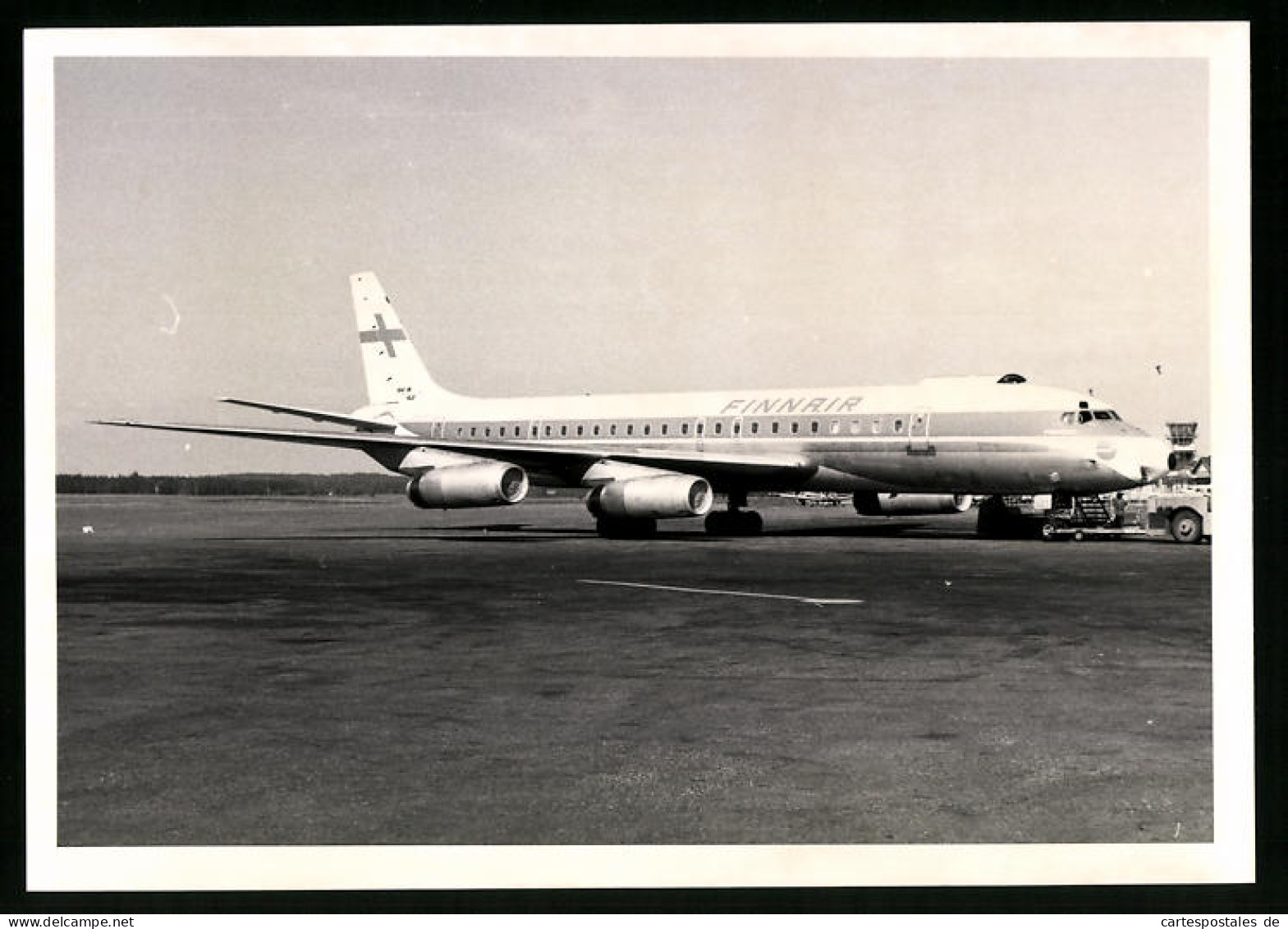 Fotografie Flugzeug Douglas DC-8, Passagierflugzeug Der Finnair  - Aviation