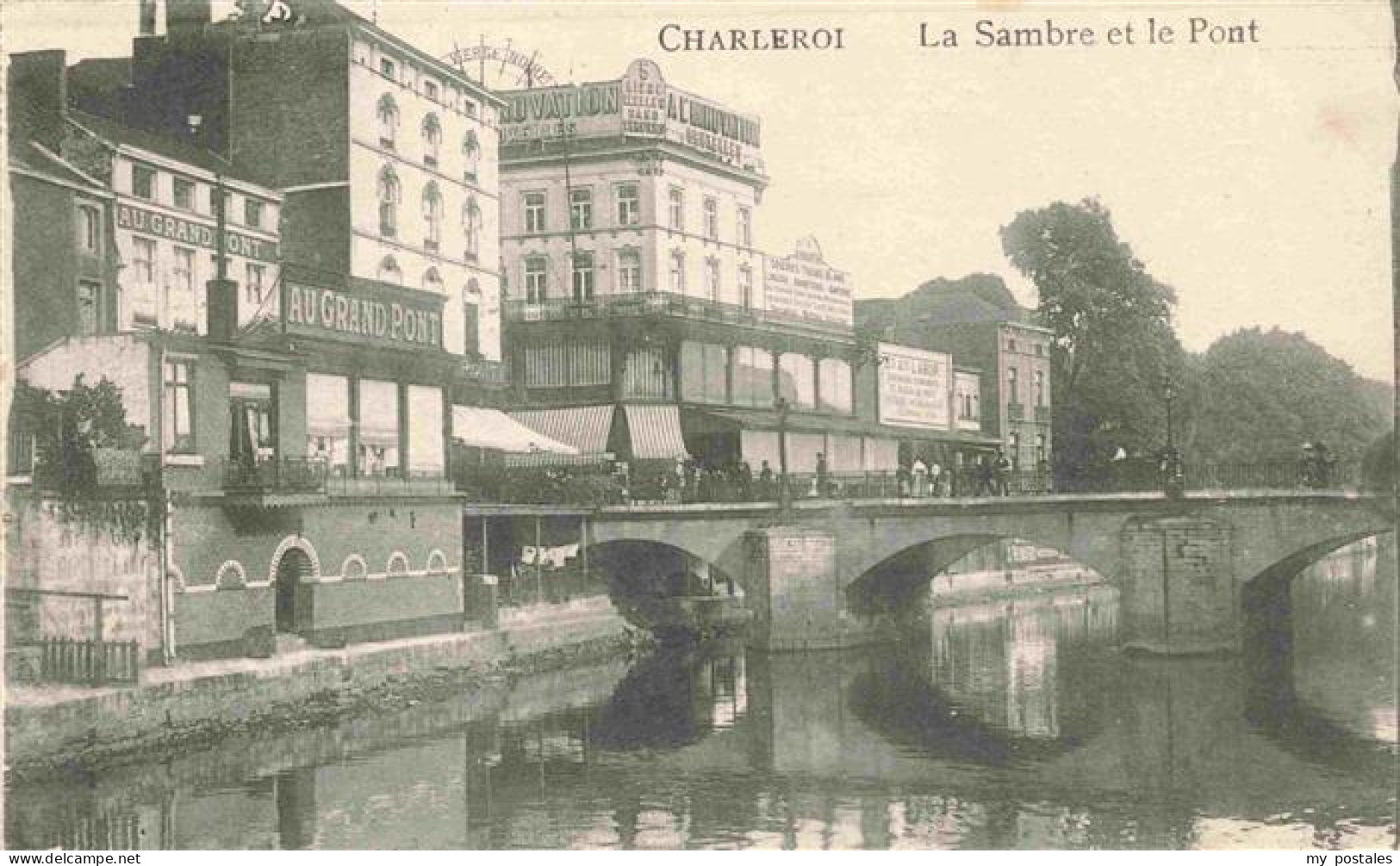 73976741 CHARLEROI__Belgie La Sambre Et Le Pont - Chimay