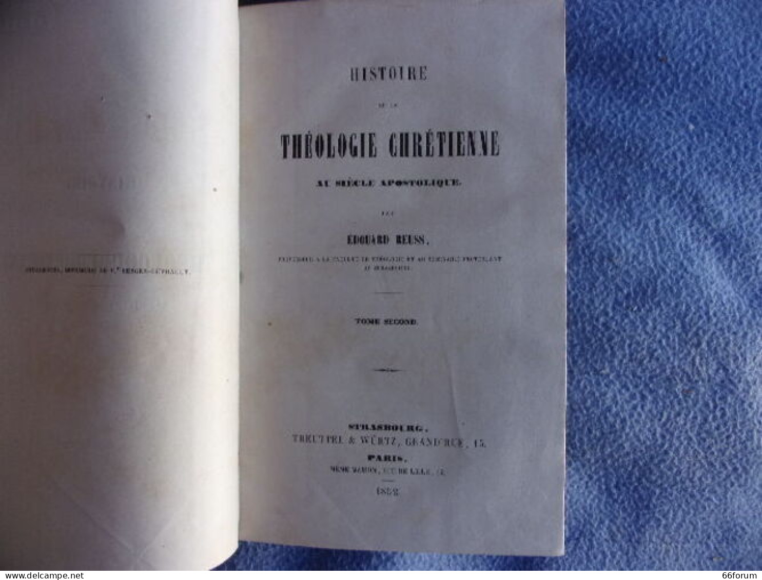 Histoire De La Théologie Chrétienne Au Siècle Apostolique - Religion