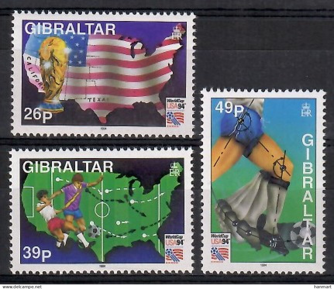 Gibraltar 1994 Mi 687-689 MNH  (ZE1 GIB687-689) - Autres