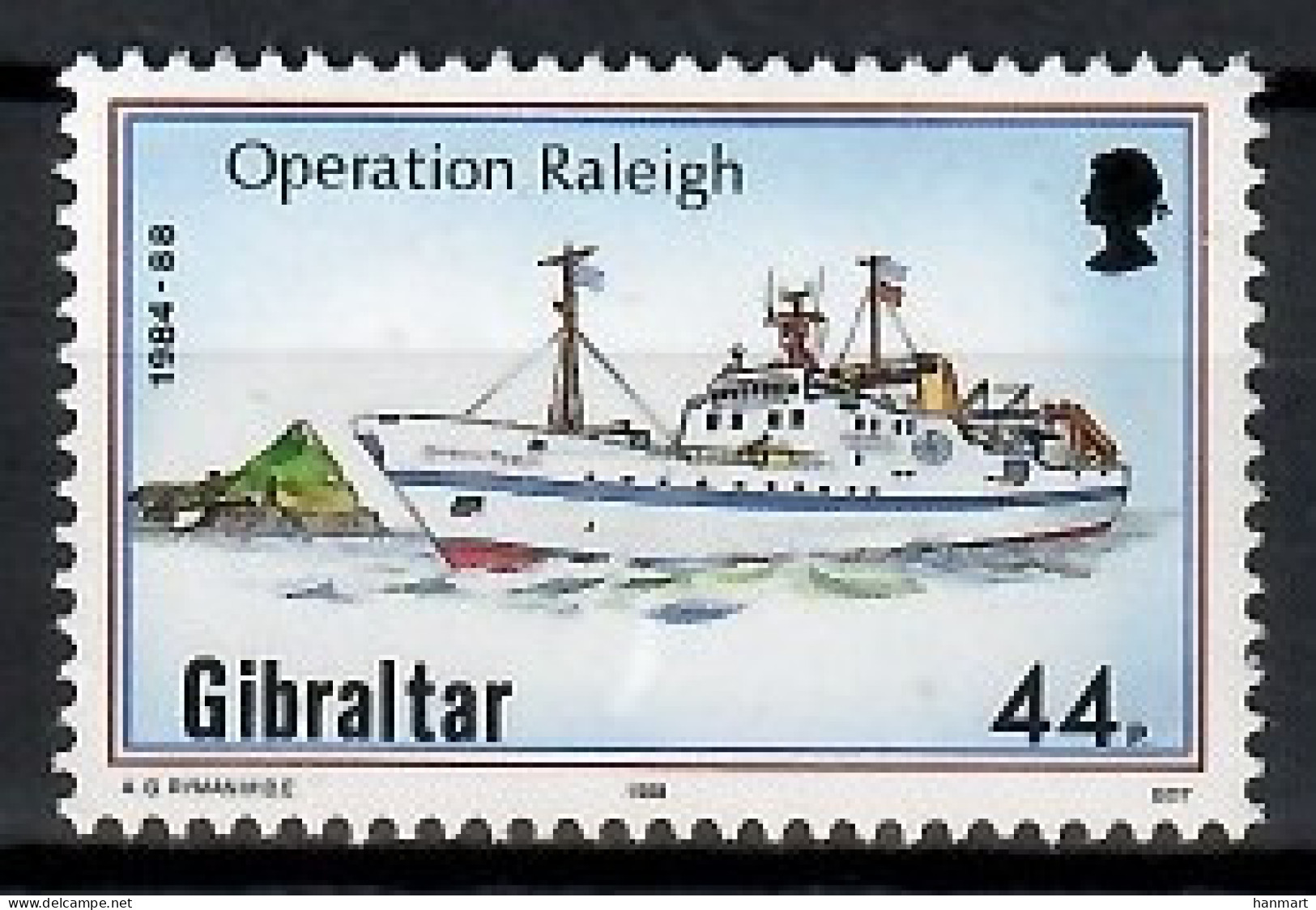 Gibraltar 1988 Mi 559 MNH  (ZE1 GIB559) - Other & Unclassified