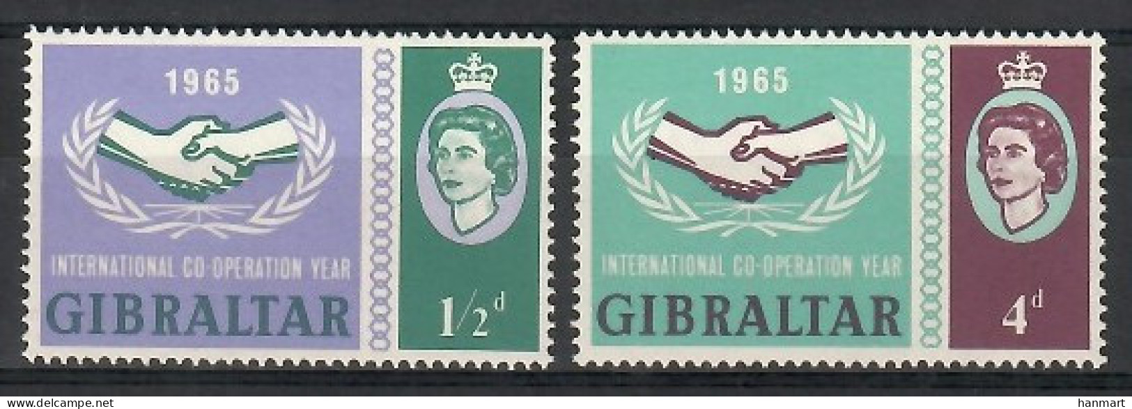 Gibraltar 1965 Mi 171-172 MNH  (ZE1 GIB171-172) - Familles Royales