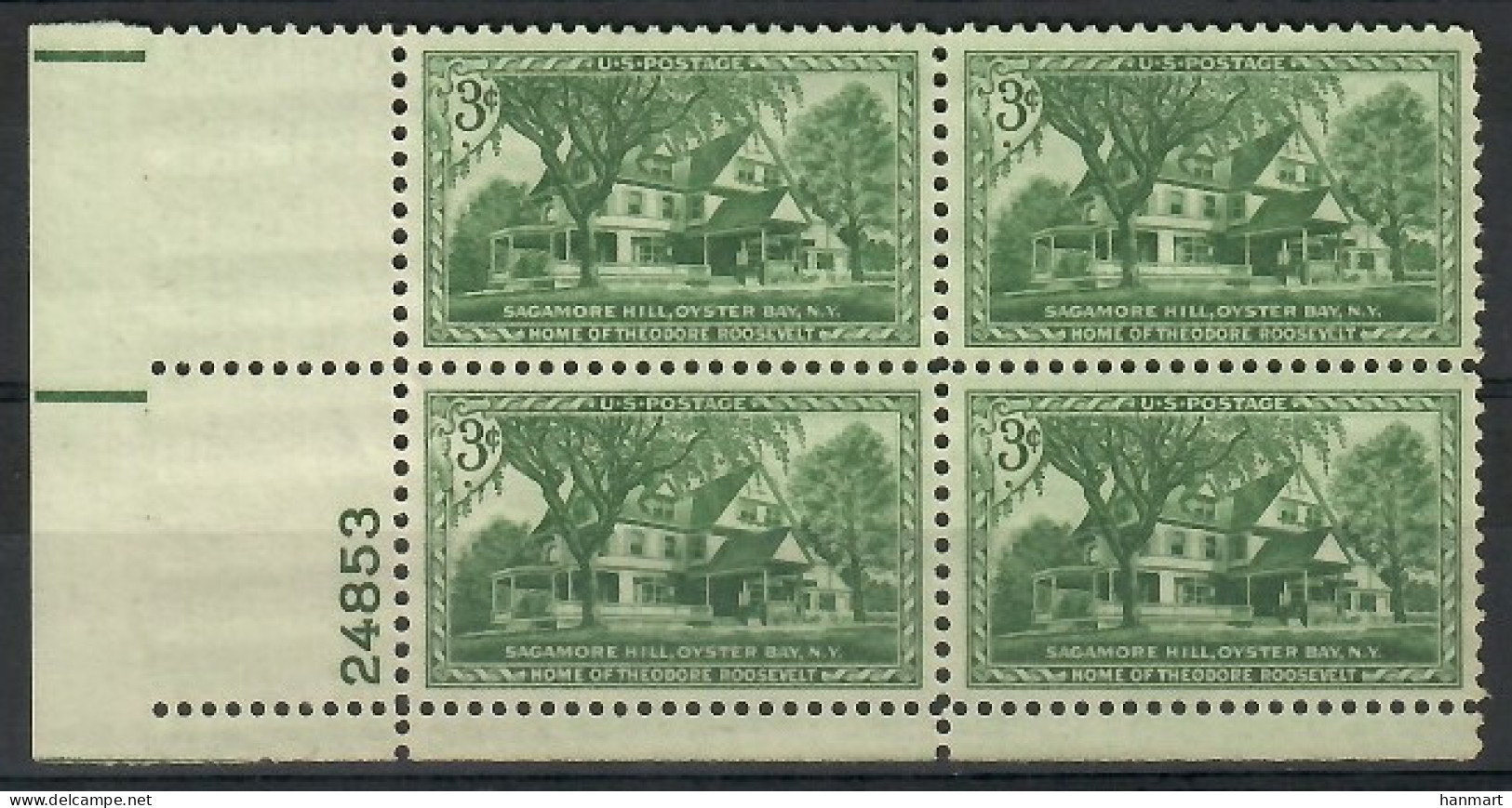 United States Of America 1953 Mi 643 MNH  (ZS1 USAmarvie643) - Bäume