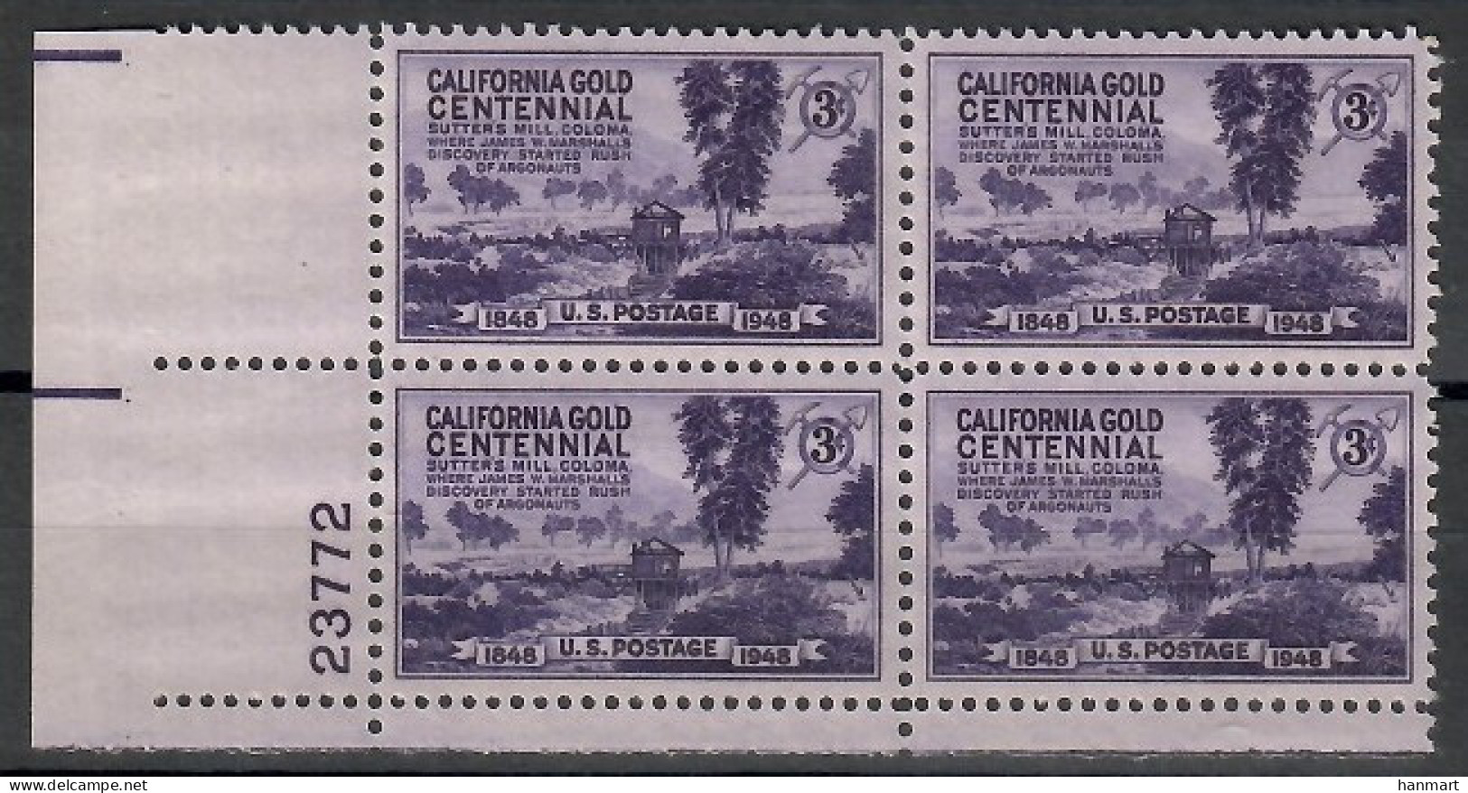 United States Of America 1948 Mi 566 MNH  (ZS1 USAmarvie566) - Mühlen
