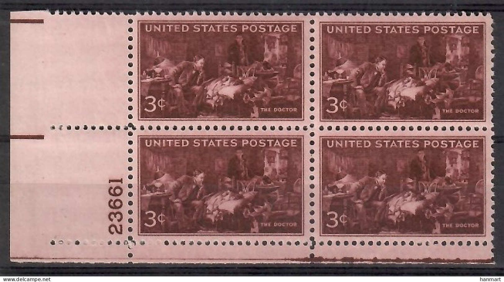 United States Of America 1947 Mi 558 MNH  (ZS1 USAmarvie558) - Médecine