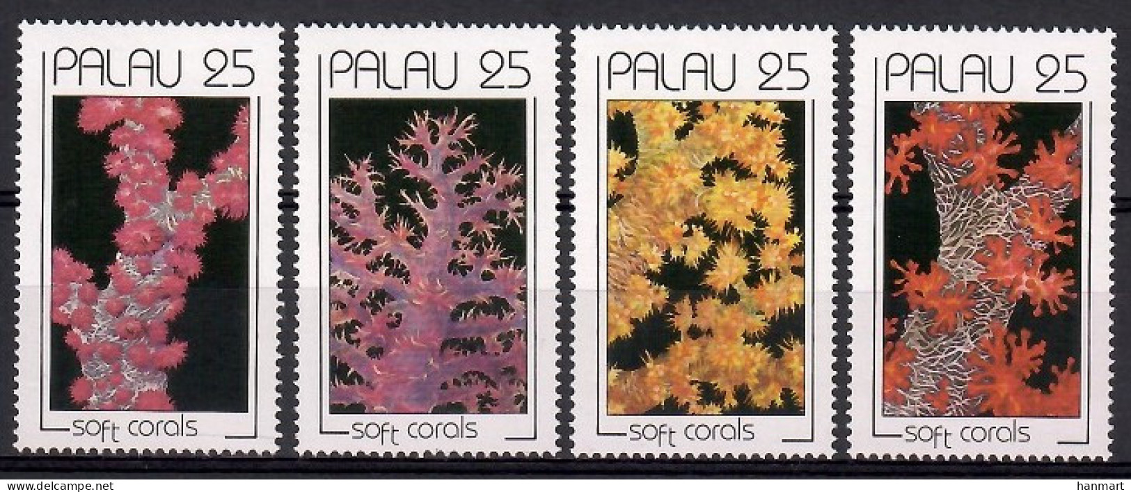 Palau 1990 Mi 343-346 MNH  (ZS7 PAL343-346) - Coneshells