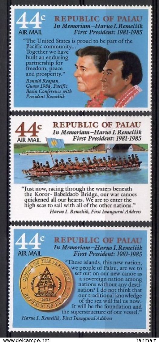 Palau 1986 Mi 146-148 MNH  (ZS7 PAL146-148) - Briefmarken