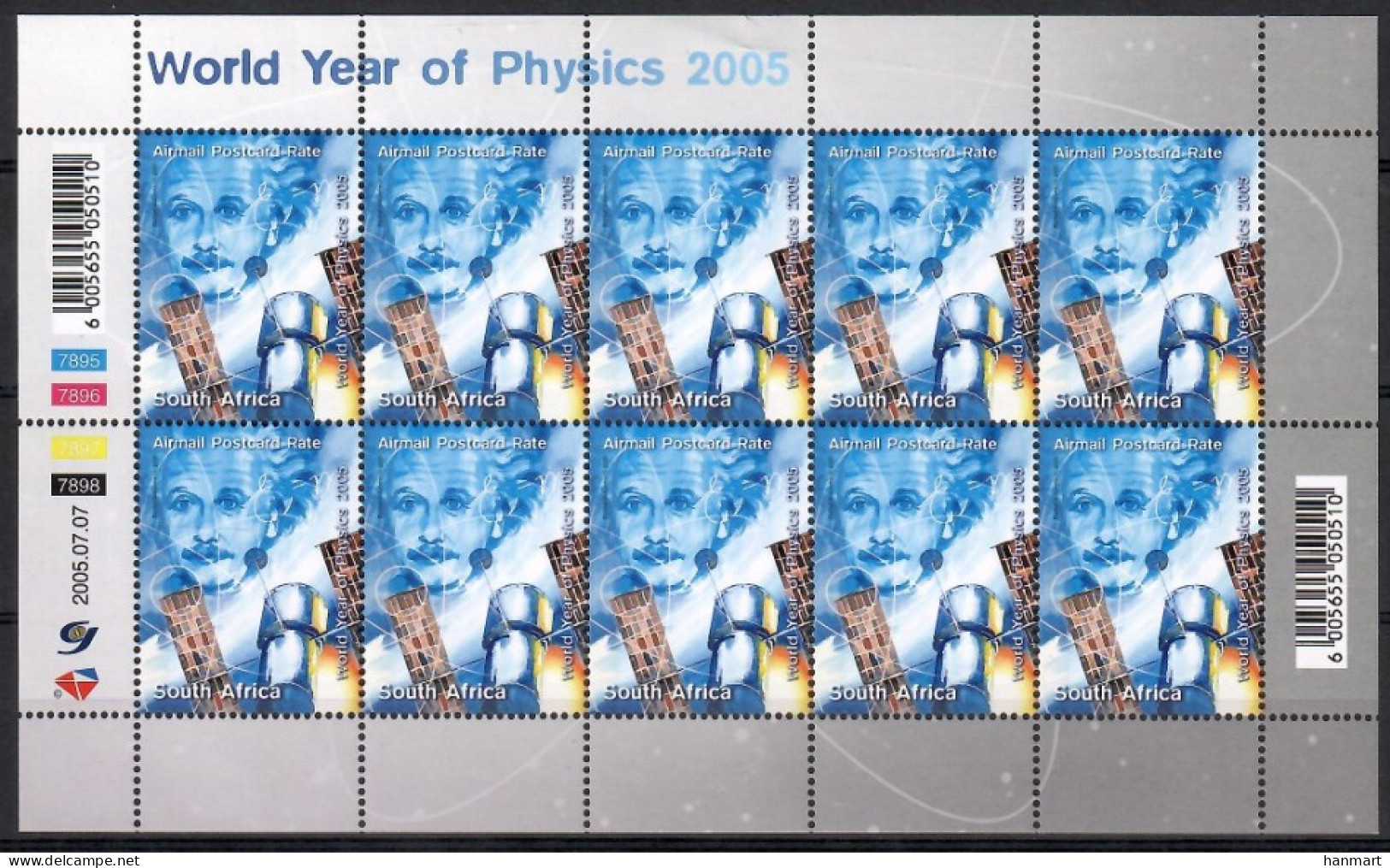 South Africa 2005 Mi Sheet 1663 MNH  (ZS6 SAFark1663) - Prix Nobel