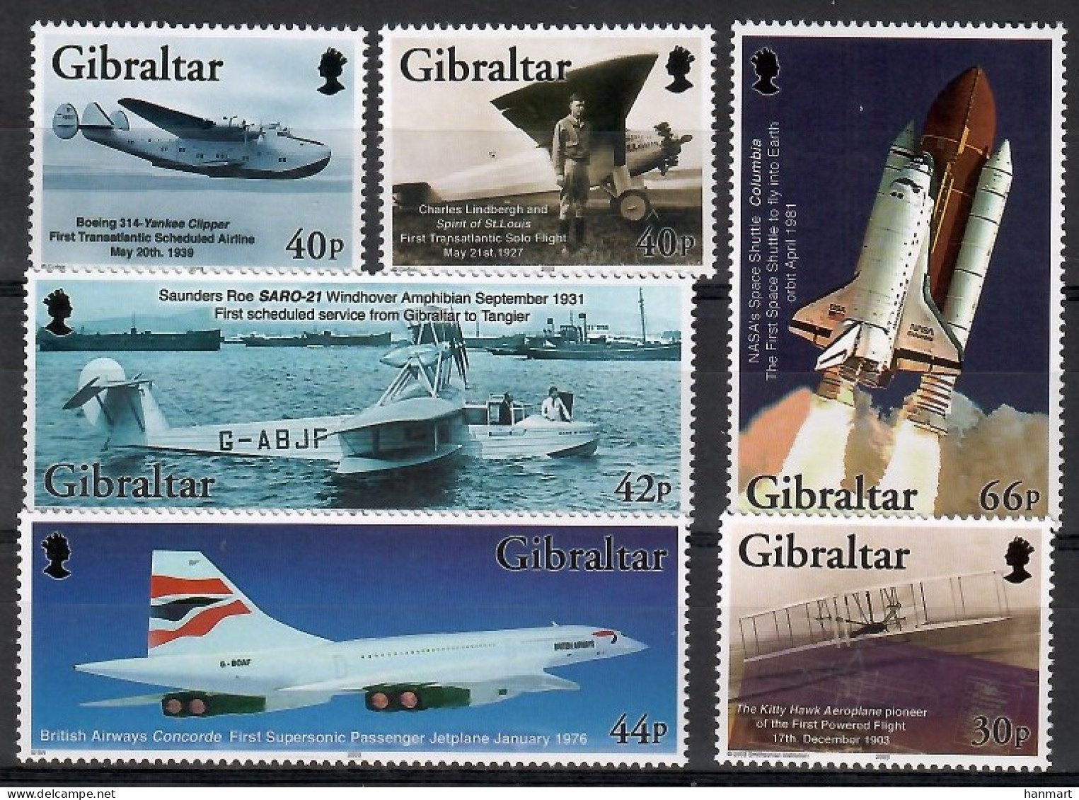Gibraltar 2003 Mi 1036-1041 MNH  (ZE1 GIB1036-1041) - Autres & Non Classés