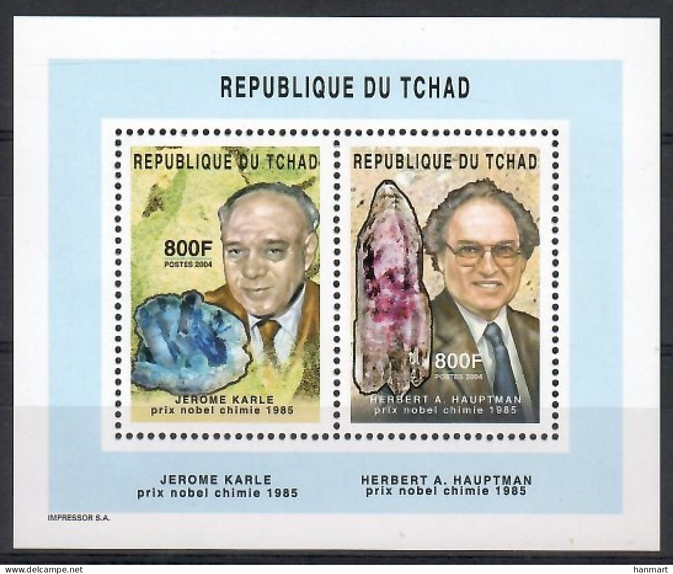 Chad 2004 Mi Block 394 MNH  (LZS5 CHDbl394) - Chemistry