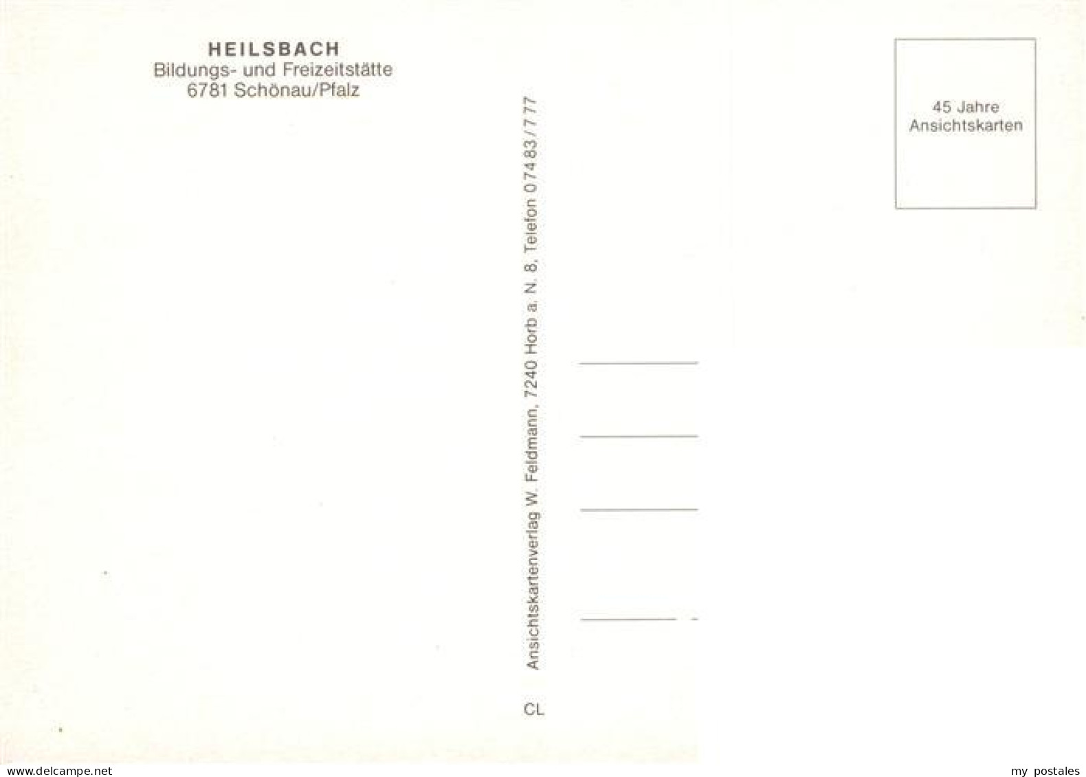 73947041 Schoenau_Pfalz Bildungs- Und Freizeitstaette Heilsbach - Autres & Non Classés