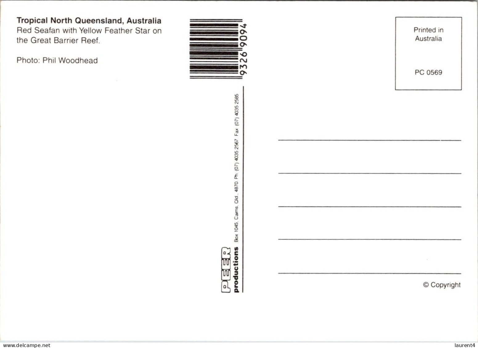 19-5-2024 (5 Z 31) Australia - QLD - Great Barrier Reef (UNESCO) Fish (2 Postcards) - Fish & Shellfish