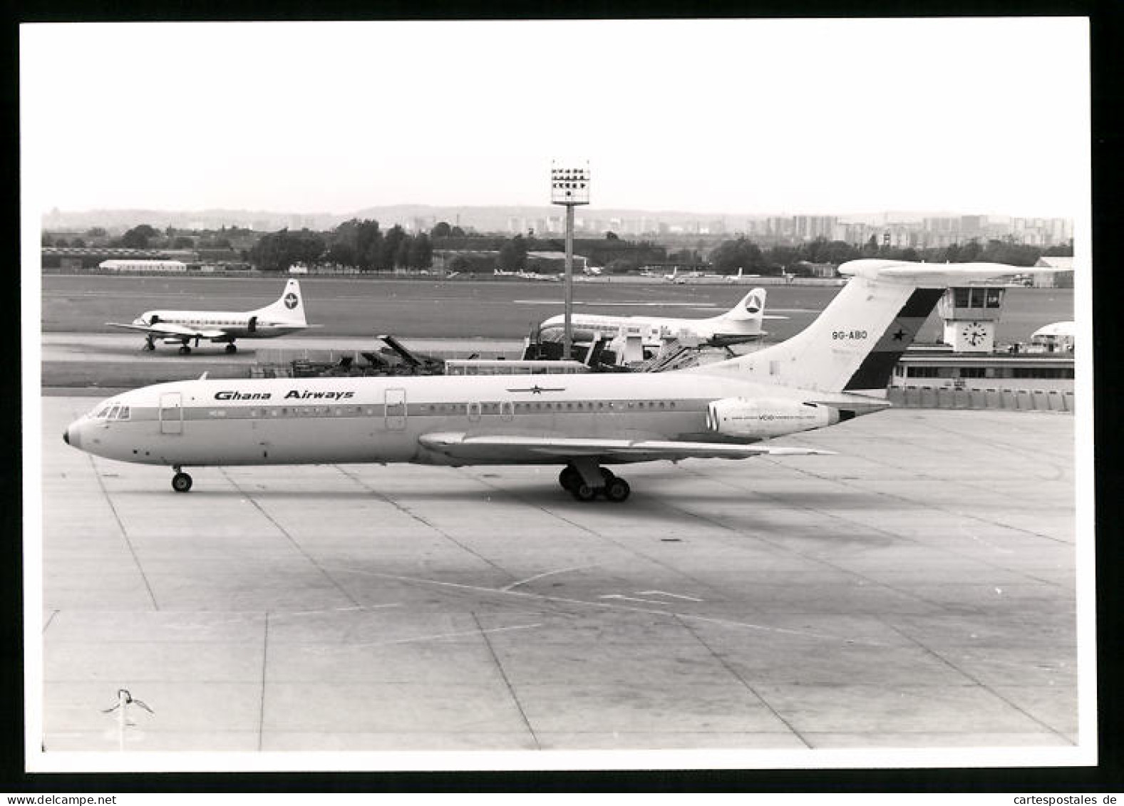 Fotografie Flugzeug Vickers VC-10, Passagierflugzeug Der Ghana Airways, Kennung 9G-ABO  - Luftfahrt