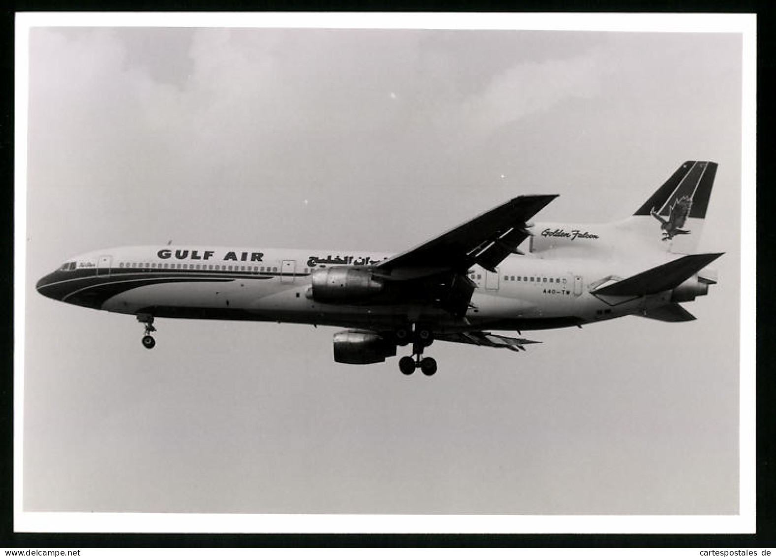 Fotografie Flugzeug Lockheed L-1011 Tristar, Passagierflugzeug Der Gulf Air, Kennung A40-TW  - Aviation