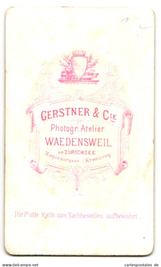 Fotografie Gerstner & Cie, Waedenswil Am Zürichsee, Zugerstr., Junge Dame Mit Flechtfrisur  - Anonyme Personen