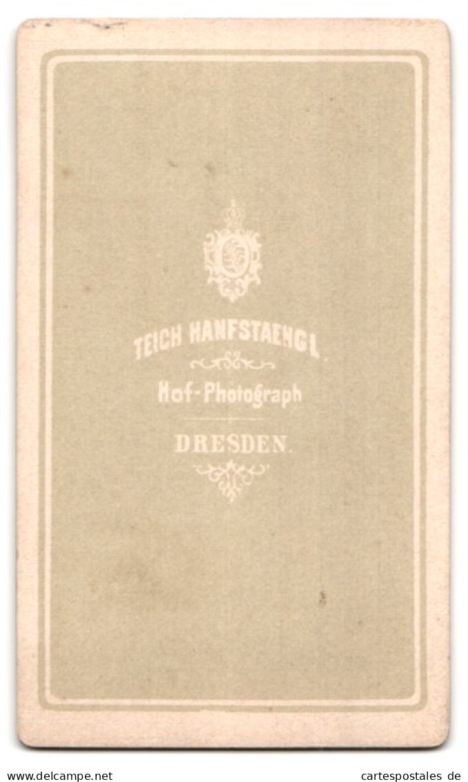 Fotografie Teich Hanfstaengl, Dresden, Bürgerliche Dame Mit Kragenbrosche  - Personnes Anonymes