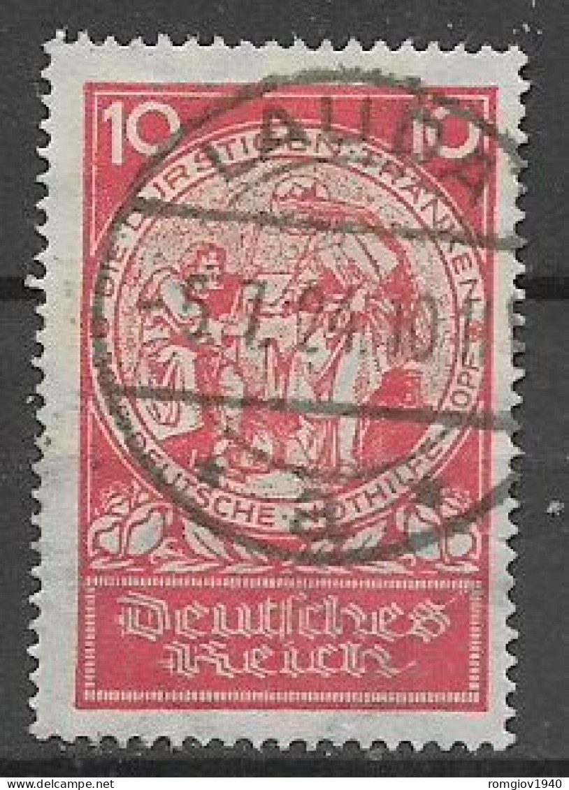 GERMANIA REICH REP.DI WEIMAR 1924 BENIFICIENZA S.ELISABETTA UNIF. 345  USATO VF - Used Stamps