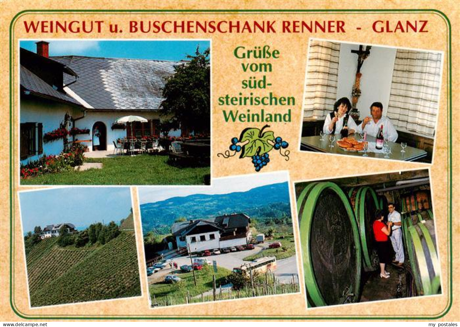 73905724 Leutschach Weingut Buschenschank Gaststube Weinkeller Panorama - Other & Unclassified