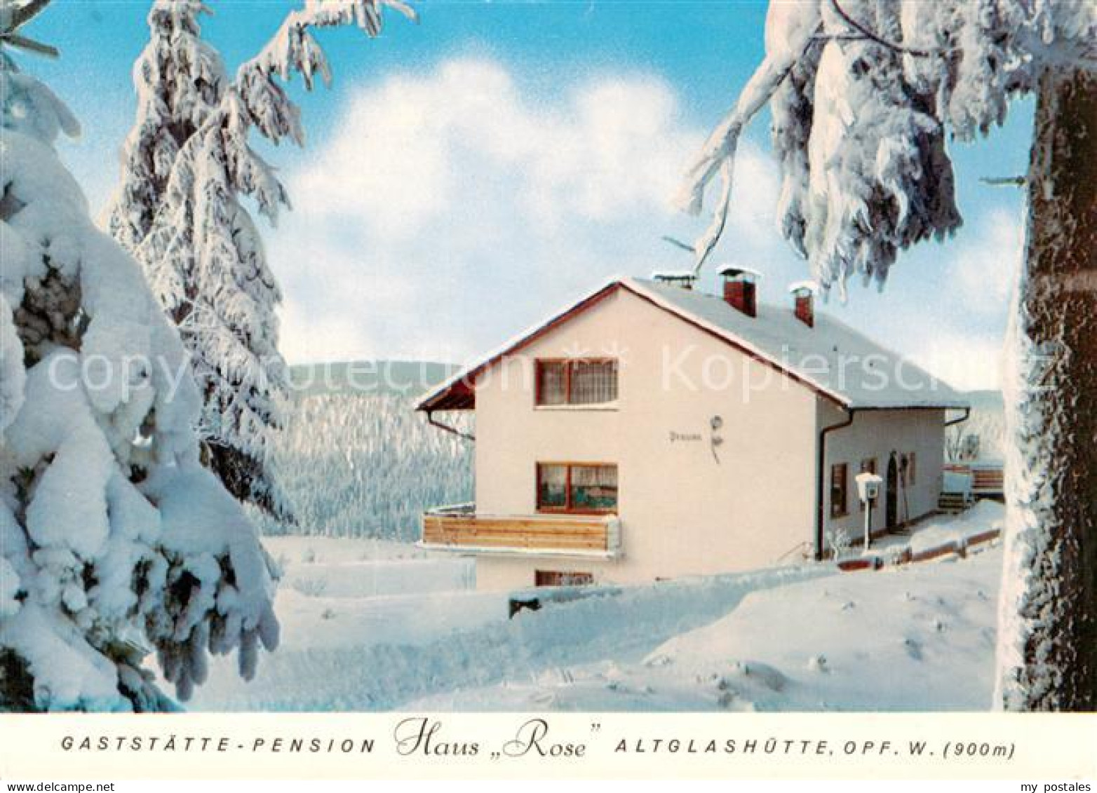 73866834 Altglashuetten Gaststaette Pension Haus Rose Winterlandschaft Altglashu - Feldberg