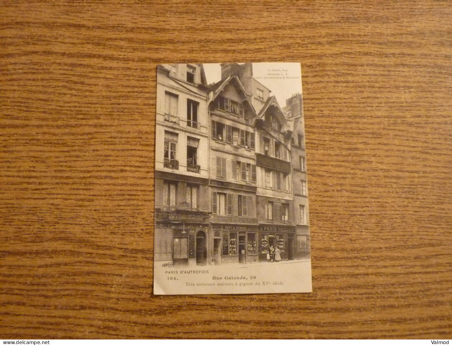 CPA "Paris D'Autrefois" - Rue Galande 29 - Voir Détails Sur Photos - 9x14 Cm Env. - Autres & Non Classés