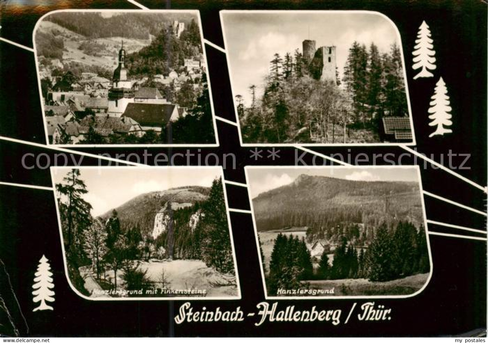 73866770 Steinbach Hallenberg Panorama Burgruine Kanzlersgrund Steinbach Hallenb - Schmalkalden