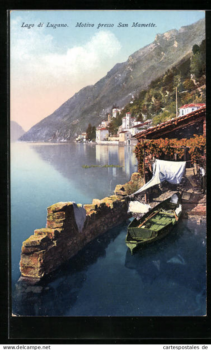Cartolina San Mamette, Lago Di Lugano  - Other & Unclassified