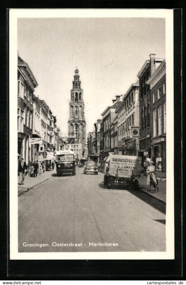 AK Groningen, Oosterstraat & Martintoren  - Groningen