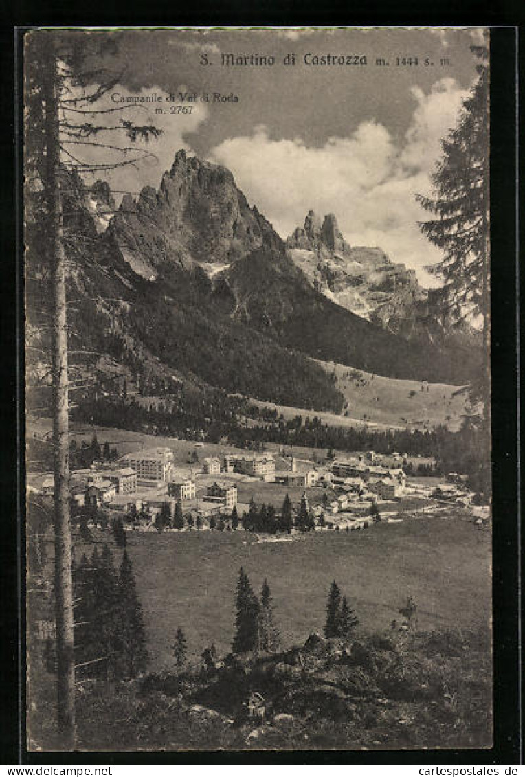 Cartolina S. Martino Di Castrozza, Panorama, Campanile Di Val Di Roda  - Other & Unclassified