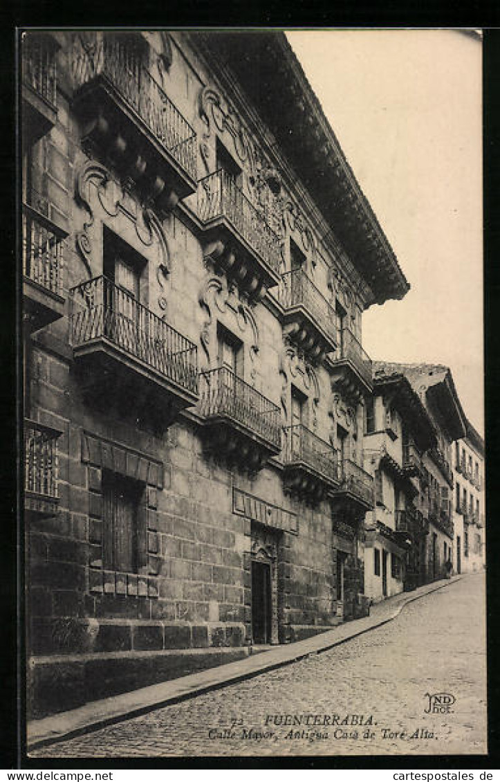 Postal Fuenterrabia, Calle Mayor, Antigua Casa De Tore Alta  - Other & Unclassified