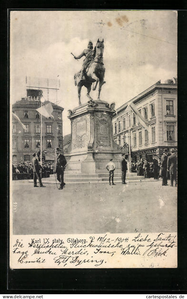 AK Göteborg, Karl IX Staty  - Suède