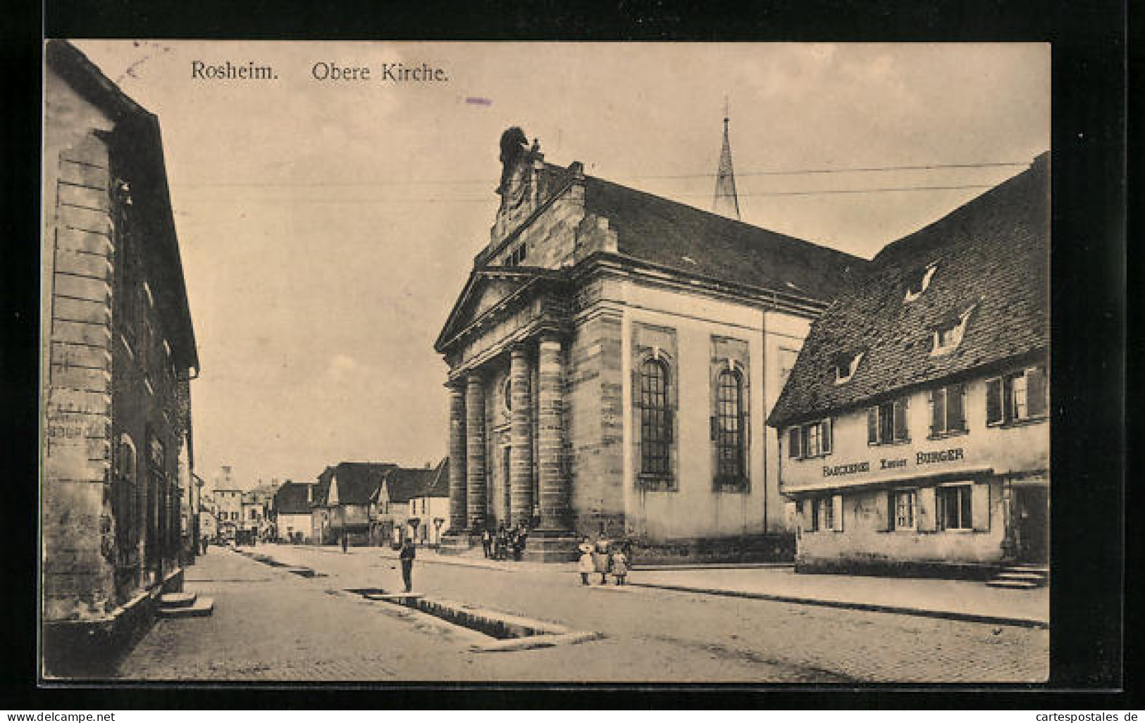 CPA Rosheim, Vue De La Rue An Der Oberen L'Église  - Altri & Non Classificati