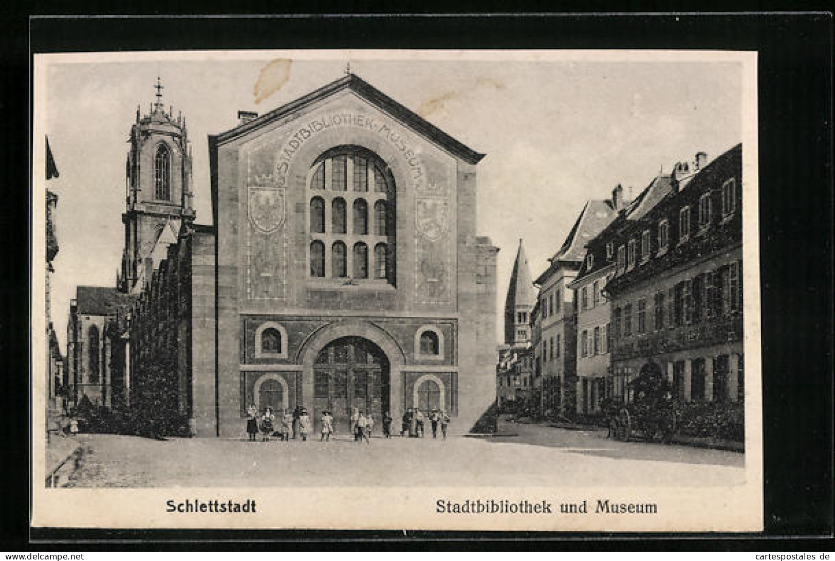 CPA Schlettstadt, Stadtbibliothek Et Museum  - Other & Unclassified