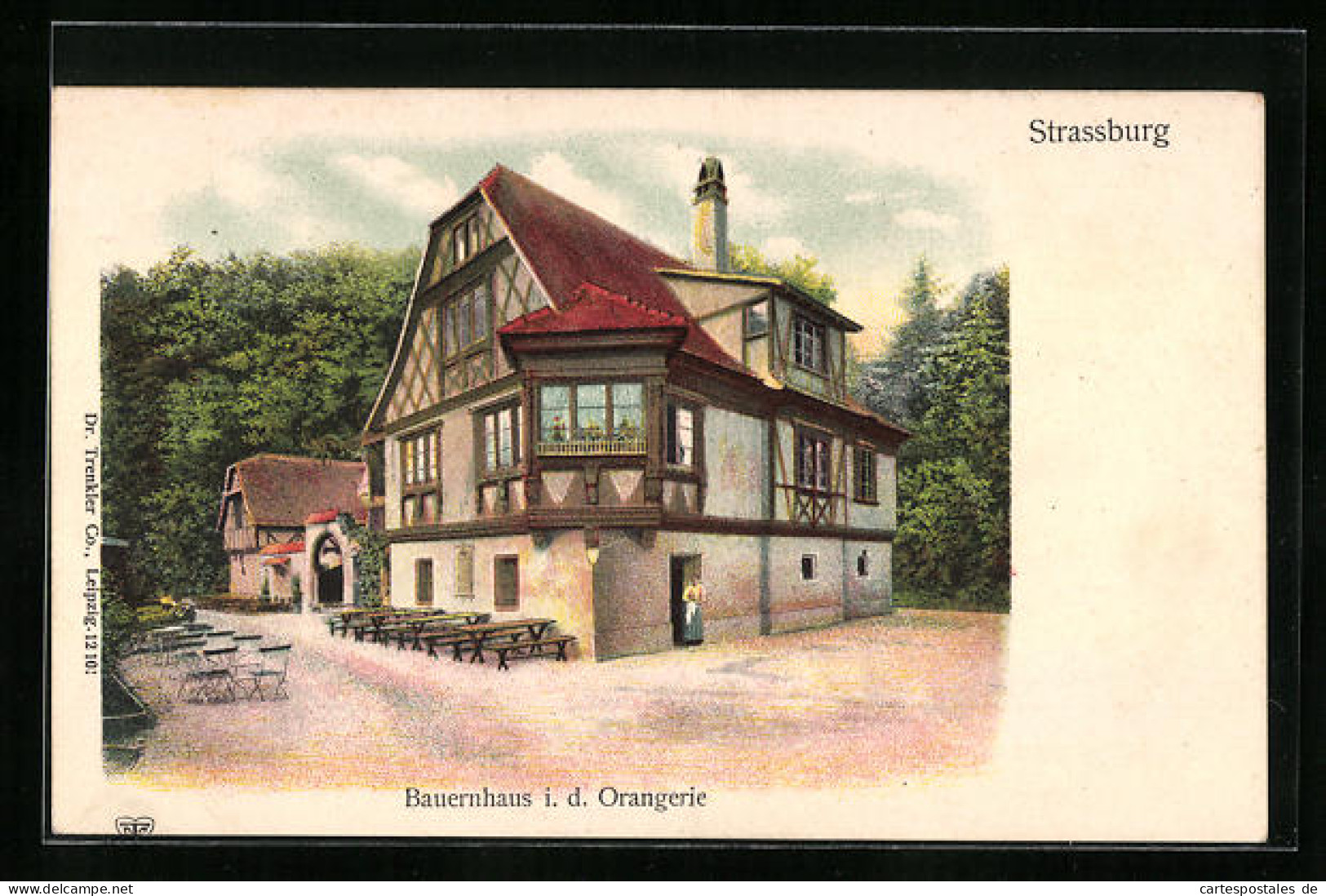 CPA Strassburg, Bauernhaus In Der Orangerie  - Autres & Non Classés