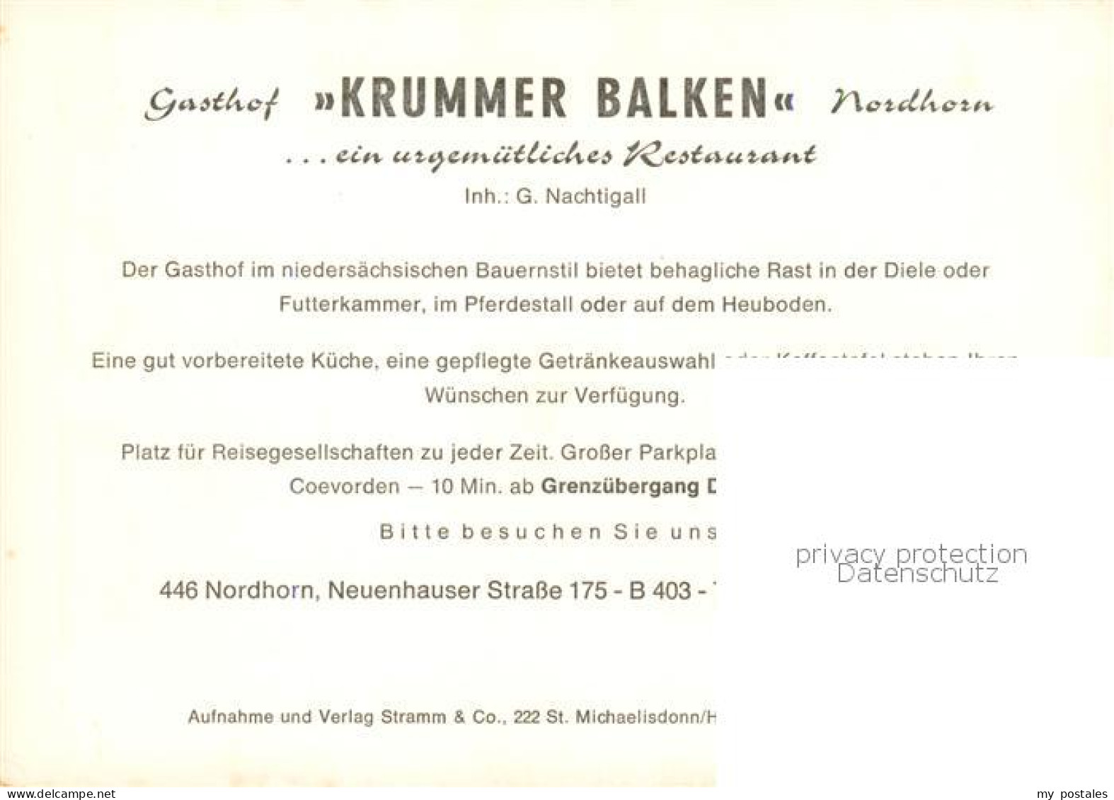 73866672 Nordhorn Restaurant Krummer Balken Gastraeume Bar Freiterrasse Nordhorn - Nordhorn