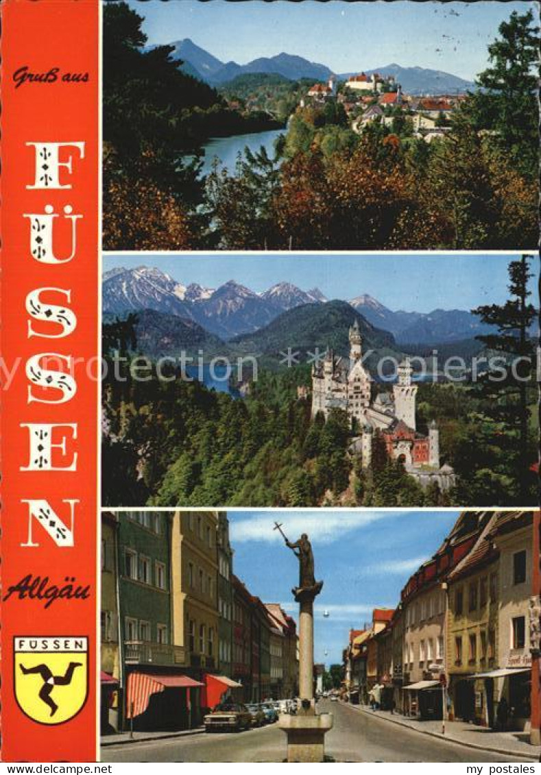 72568318 Fuessen Allgaeu Mit Schloss Hohenschwangau Fuessen - Fuessen