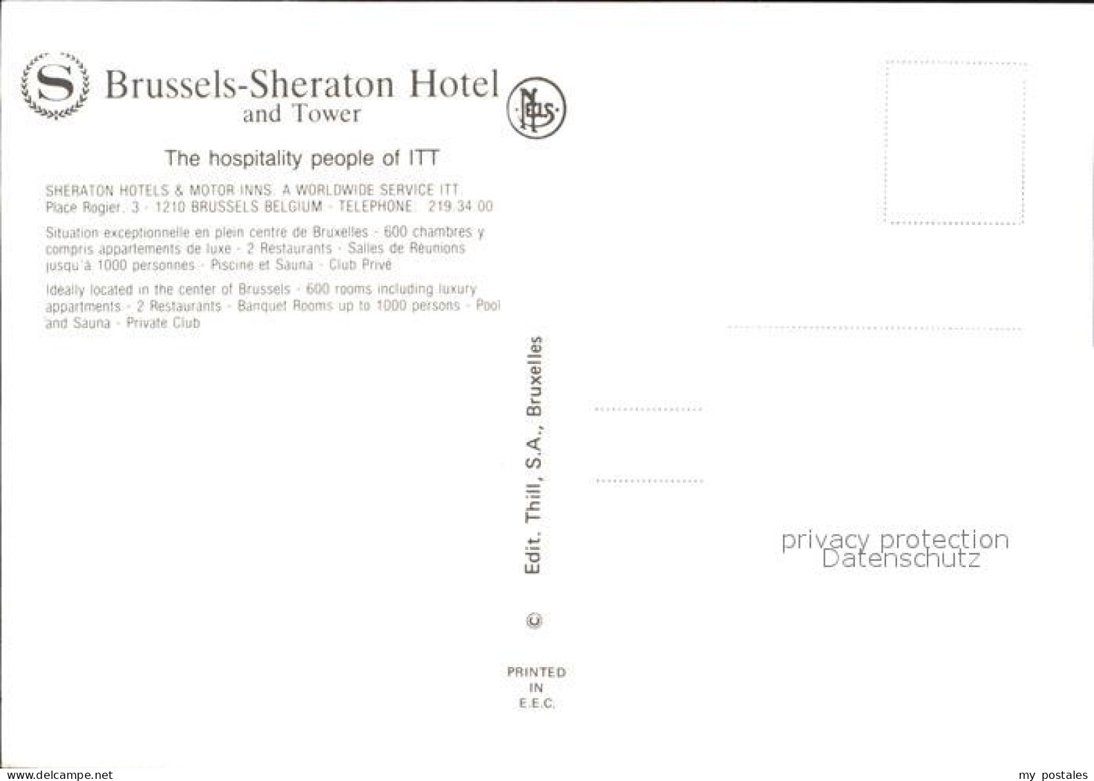 72567688 Bruessel Bruxelles Sheraton Hotel Bruessel - Laeken