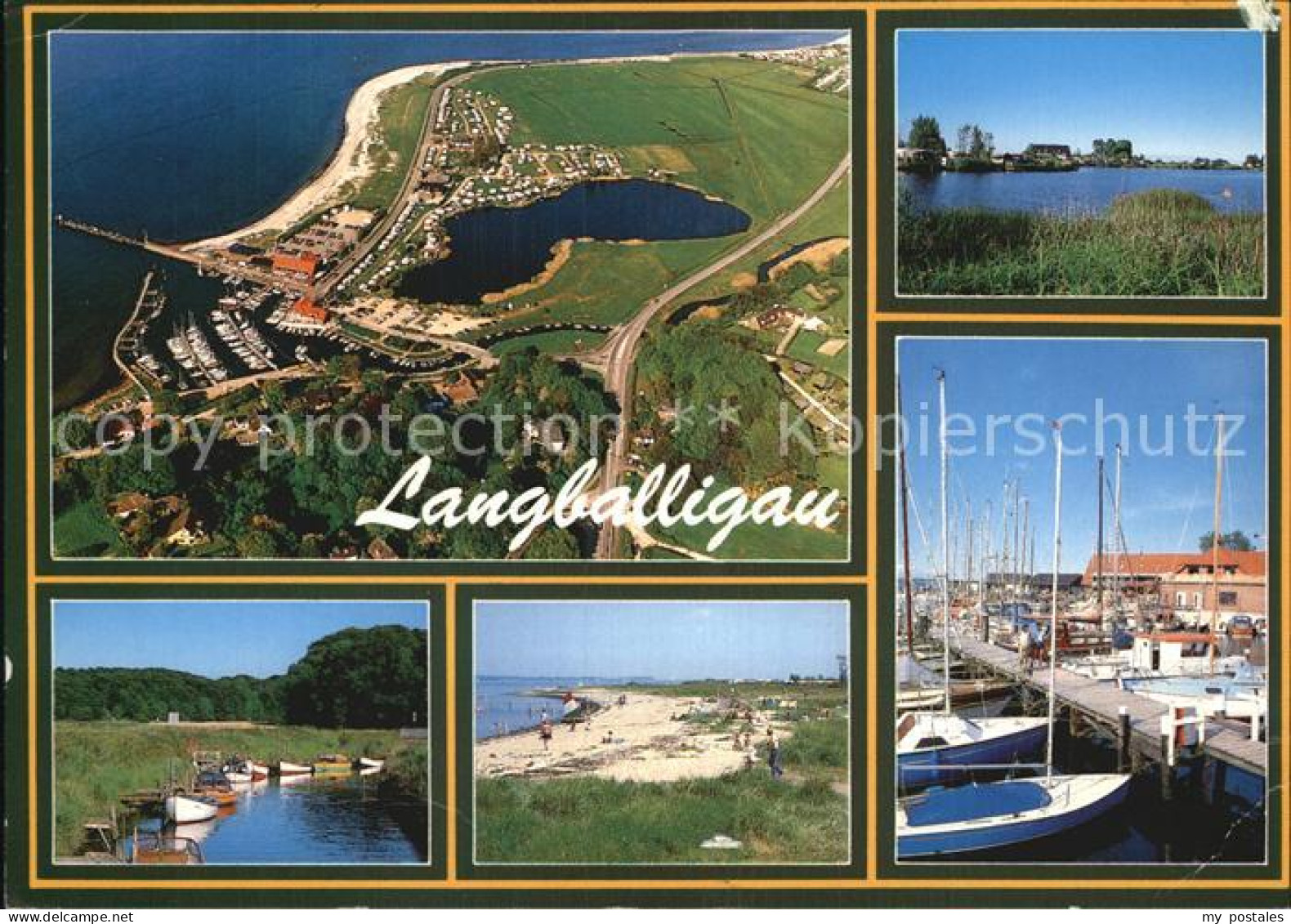 72567534 Langballigau Fliegeraufnahme Hafen Strand Langballig - Sonstige & Ohne Zuordnung
