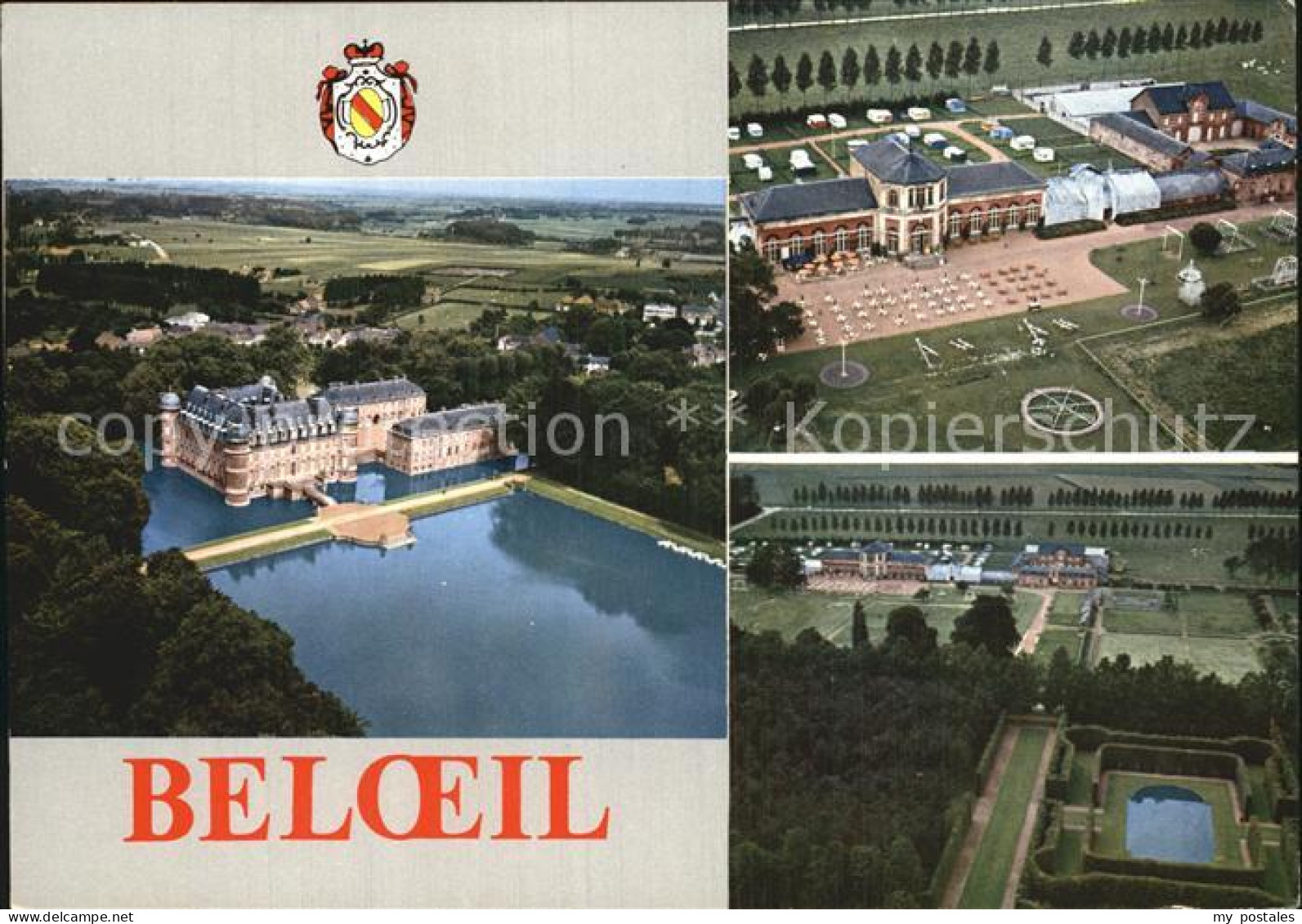 72567398 Beloeil Hainaut Fliegeraufnahme Mit Schloss  - Autres & Non Classés